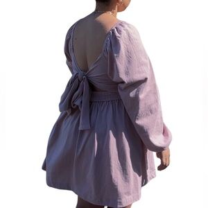 Free People Puffy sleeve mini dress